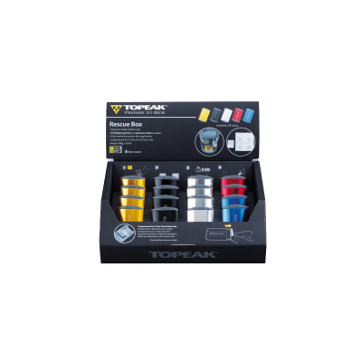 TOPEAK Kit Di Riparazione Per Camera D'Aria, 6 Toppe Autoadesive In Scatola Di Alluminio Impermeabile, Rescue Box - 3